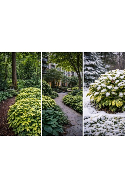 Аукуба японська Crotonifolia в саду